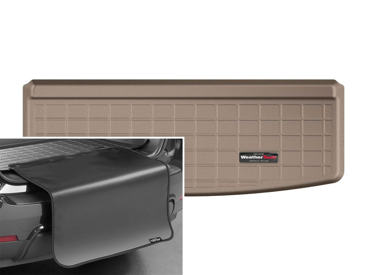 Weathertech - Cargo Liner w/Bumper Protector - Tan Behind 3rd Row Seating 18-24 Tiguan - 41976SK
