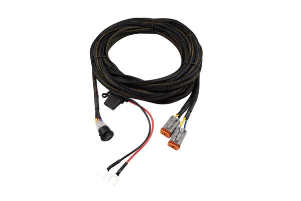 Diode Dynamics Light Duty Dual Output 3-way 4-pin Wiring Harness - DD4092 by Diode Dynamics - front view