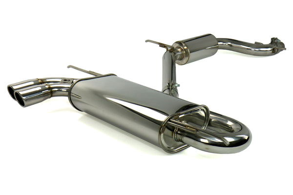 Invidia 05-08 VW Golf GTI Q300 Rolled SS Tip Cat-Back Exhaust - HS05GF5G3S for 2004-2006 Volkswagen Golf - front view