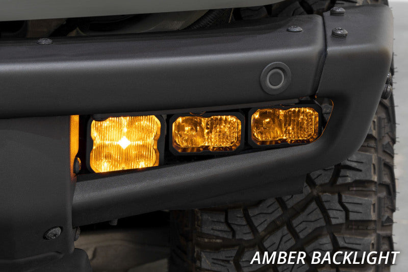 Diode Dynamics 2021 Ford Bronco Stage Series Fog Pocket Kit - White Pro - DD7180 for 2021-2026 Ford Bronco - close-up