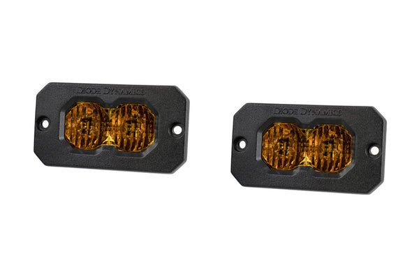 Diode Dynamics C2 2.0 Pro Yellow Combo/Driving Flush ABL (Pair) - DD8127P by Diode Dynamics - front view