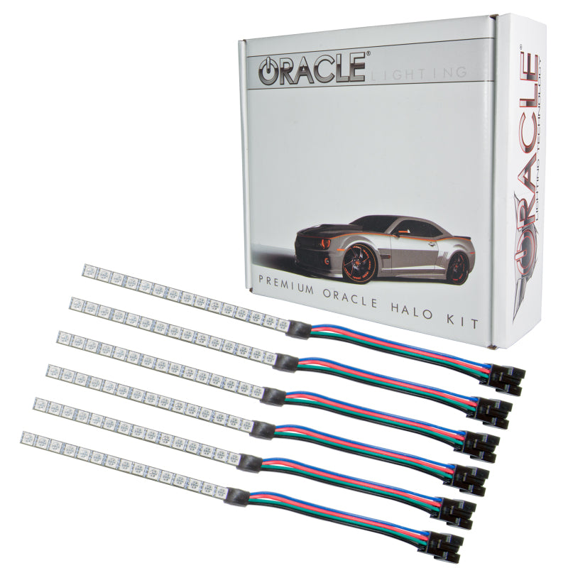 Oracle 15-17 Ford Mustang V6/GT/Shelby DRL Upgrade w/ Halo Kit - ColorSHIFT SEE WARRANTY - 2267-330