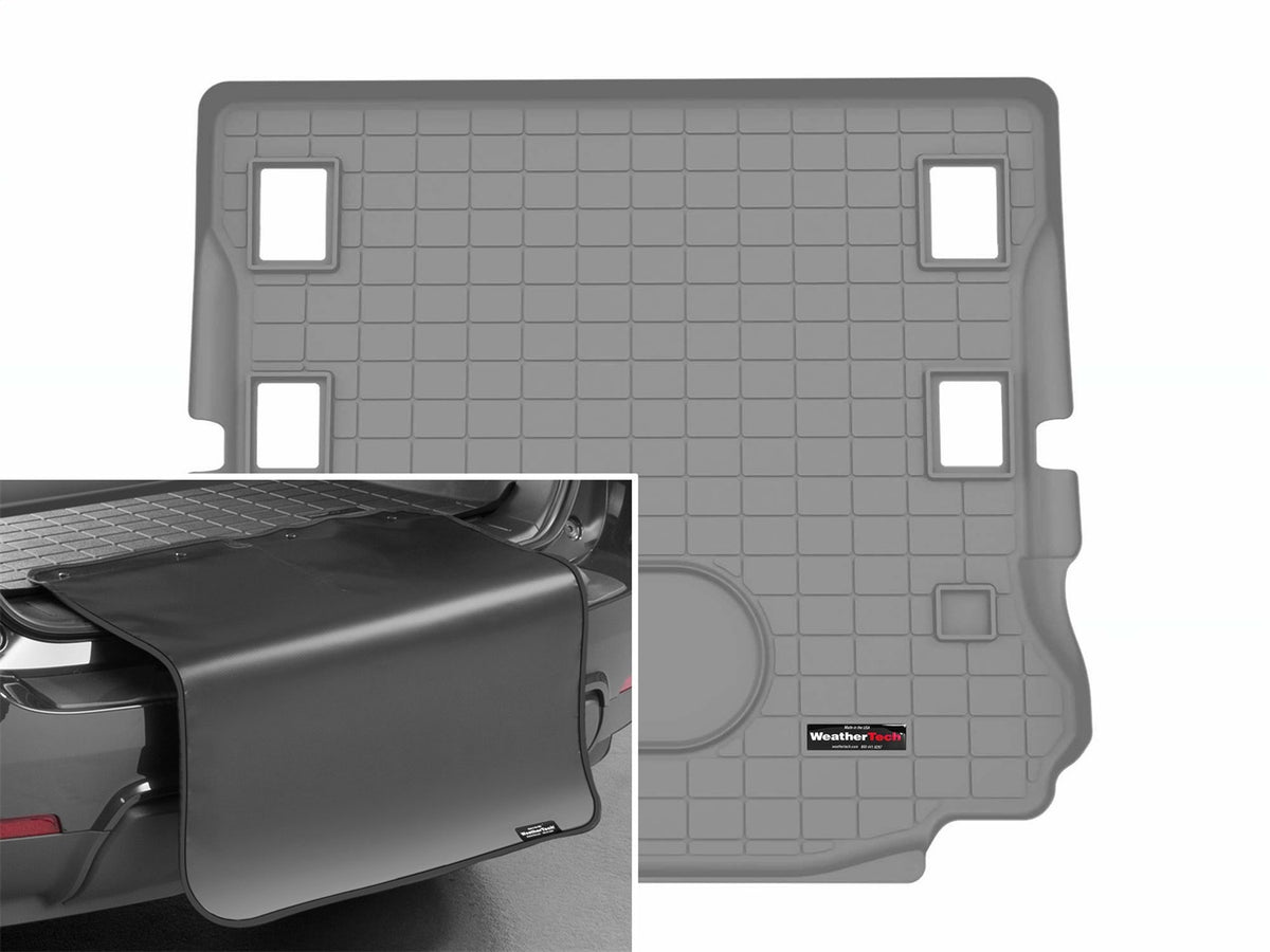Weathertech - Cargo Liner w/Bumper Protector - Gray Behind 1st Row Seating 15-18 Wrangler - 421055SK