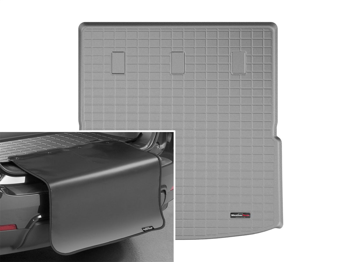 Weathertech - Cargo Liner w/Bumper Protector - Gray Behind 2nd Row Seating 18-24 Traverse - 421062SK