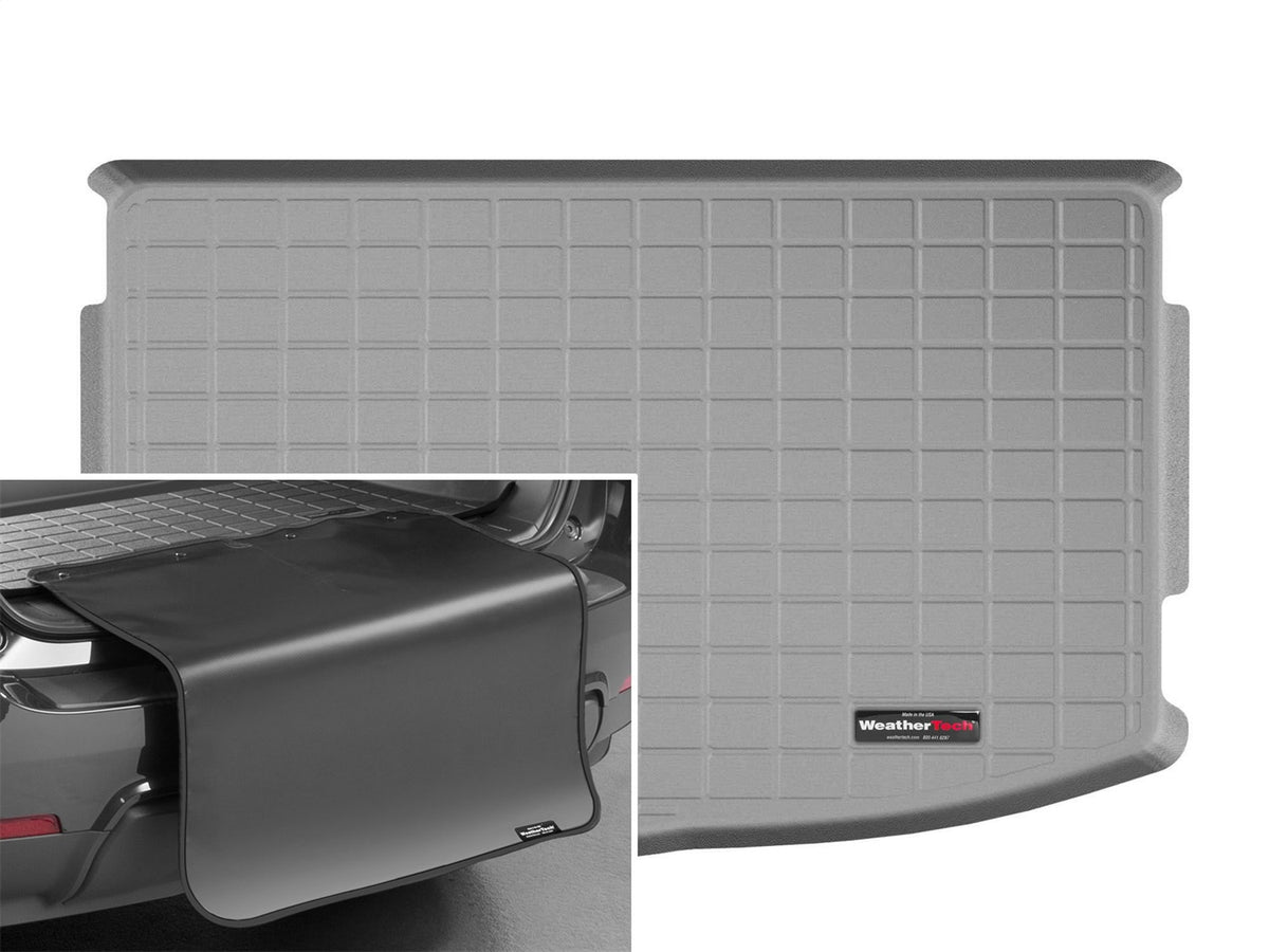 Weathertech - Cargo Liner w/Bumper Protector - Gray Behind 2nd Row Seating 18-23 Rio - 421068SK