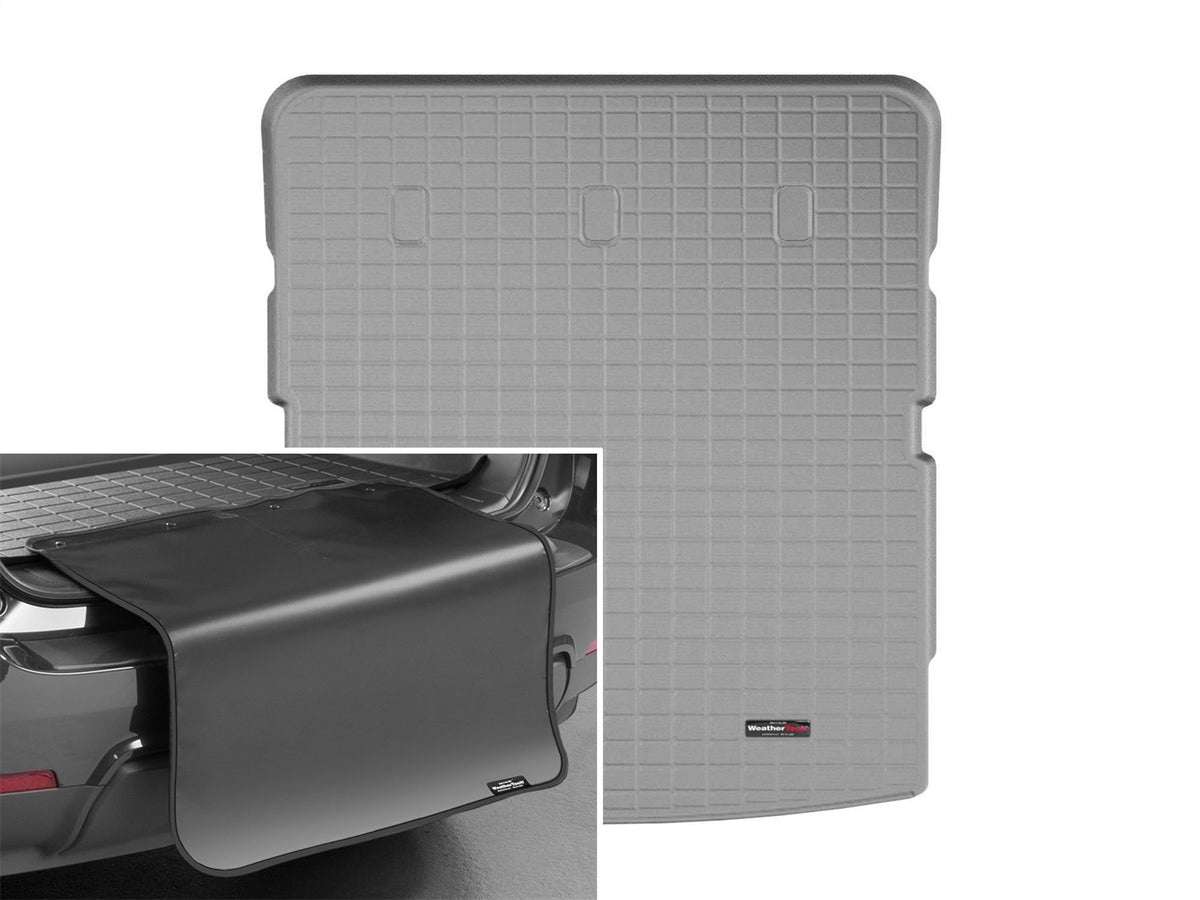 Weathertech - Cargo Liner w/Bumper Protector - Gray Behind 2nd Row Seating 18-24 Expedition / 18-24 Navigator - 421091SK