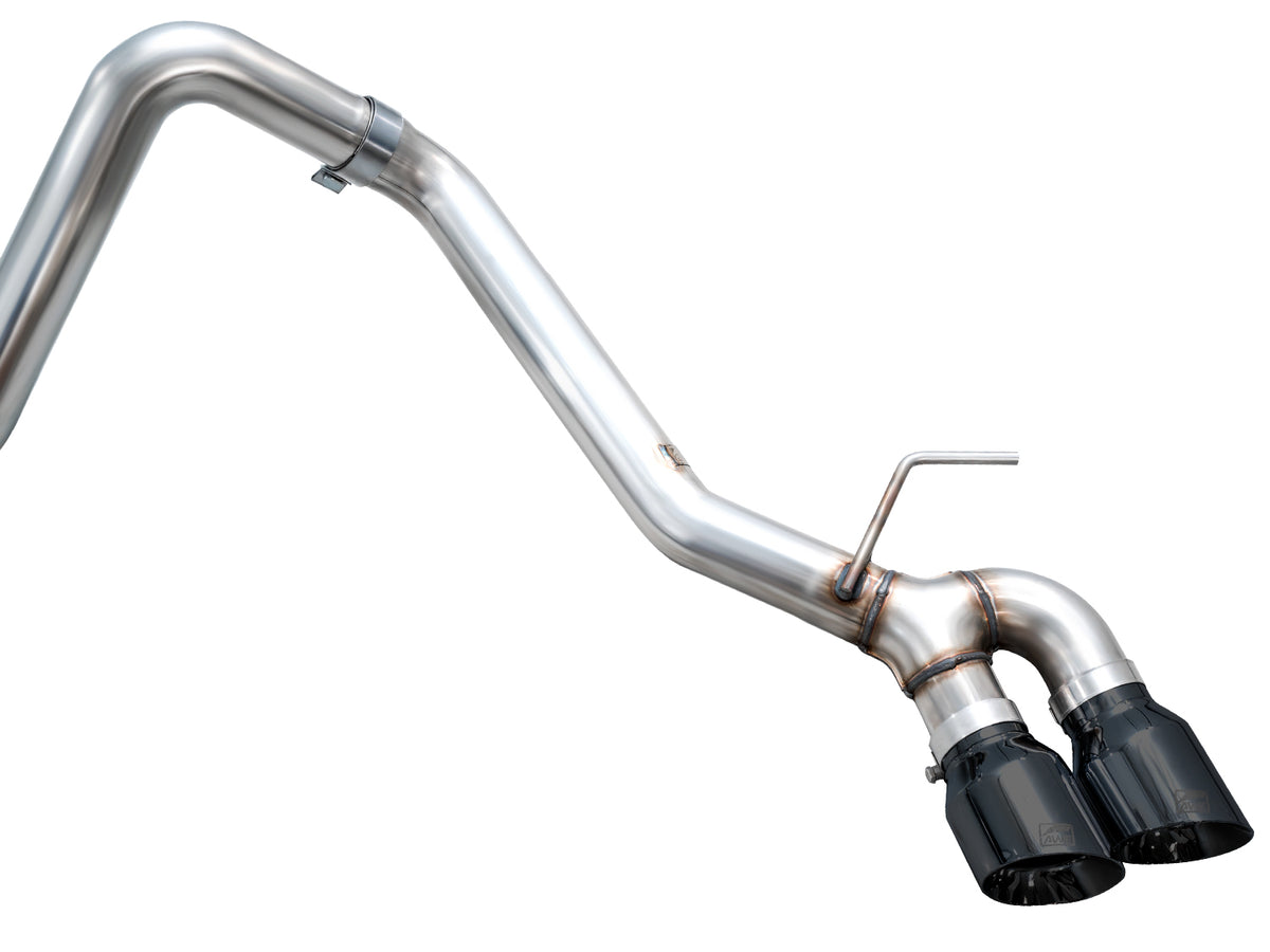 AWE Exhaust for 4th Gen Toyota Tacoma Dual Diamond Black Tips - 3015-33254