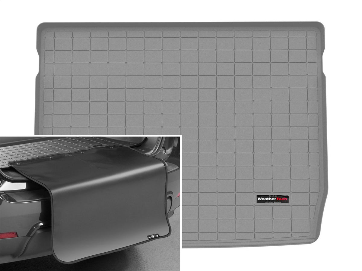 Weathertech - Cargo Liner w/Bumper Protector - Gray Behind 2nd Row Seating 18-20 Benz GLC - 421513SK