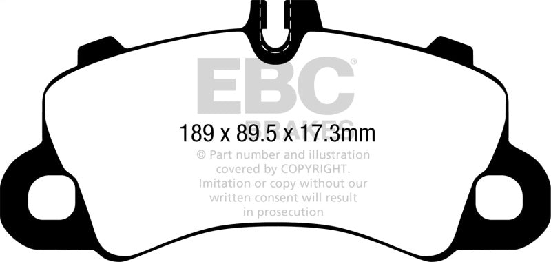 EBC 2018+ Porsche Cayenne (3rd Gen) 3.0L Turbo Yellowstuff Front Brake Pads - DP42379R