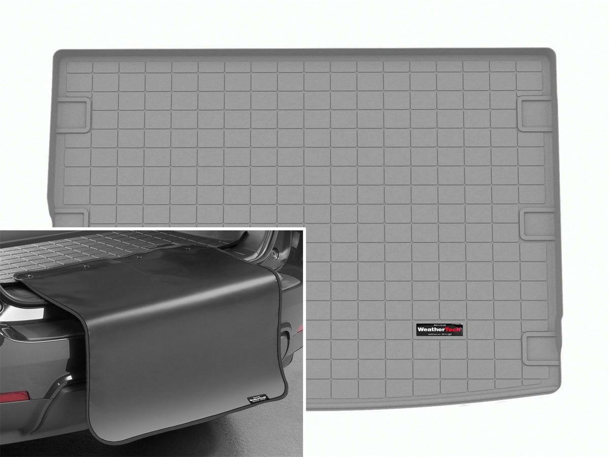 Weathertech - Cargo Liner w/Bumper Protector - Gray Behind 3rd Row Seating 23-25 Grand Wagoneer L / 23-25 Wagoneer L - 4