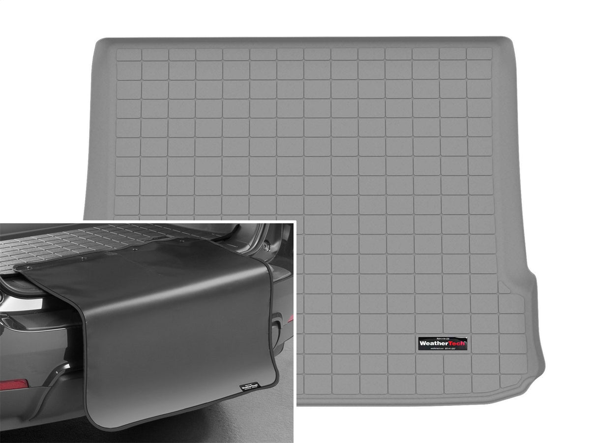 Weathertech - Cargo Liner w/Bumper Protector - Gray Behind 2nd Row Seating 23-25 Benz EQE - 421703SK