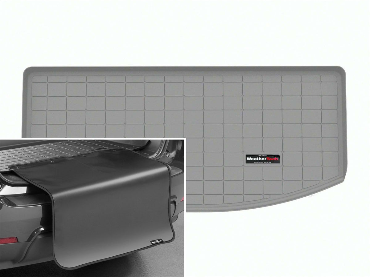 Weathertech - Cargo Liner w/Bumper Protector - Gray Behind 3rd Row Seating 24-26 CX 90 - 421704SK