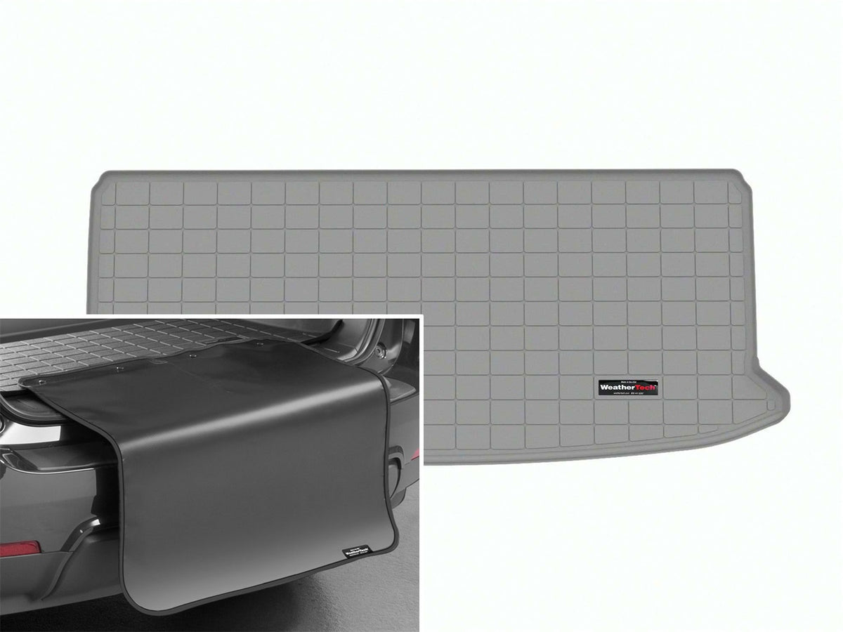 Weathertech - Cargo Liner w/Bumper Protector - Gray Behind 3rd Row Seating 24-26 TX / 24-26 Grand Highlander - 421724SK