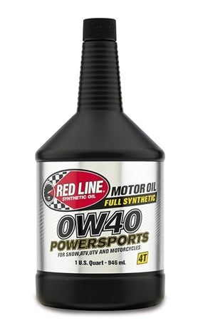 Red Line 0W40 Powersports Motor Oil Synthetic 1 Quart
