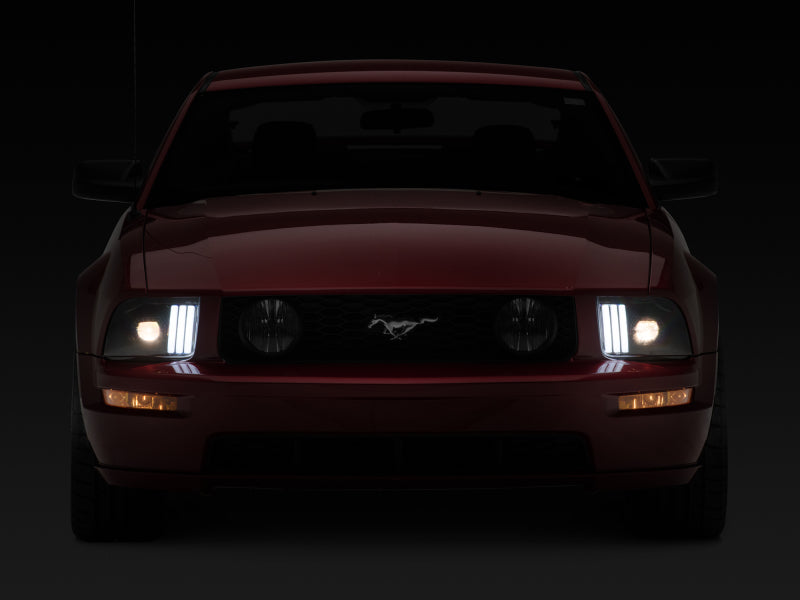 Raxiom 05-09 Ford Mustang w/ Halogen Prjctor Headlights- Black Housing (Clear Lens) (No GT500 ) - 415794