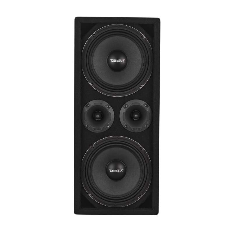 DS18 Ported Enclosure w/ PRO-X8M & PRO-TWX2/FRP-1.2K4 (Not Incl)/Cable/Terminal Incl- Black Carpet - VOC8LD-PK - close-up view