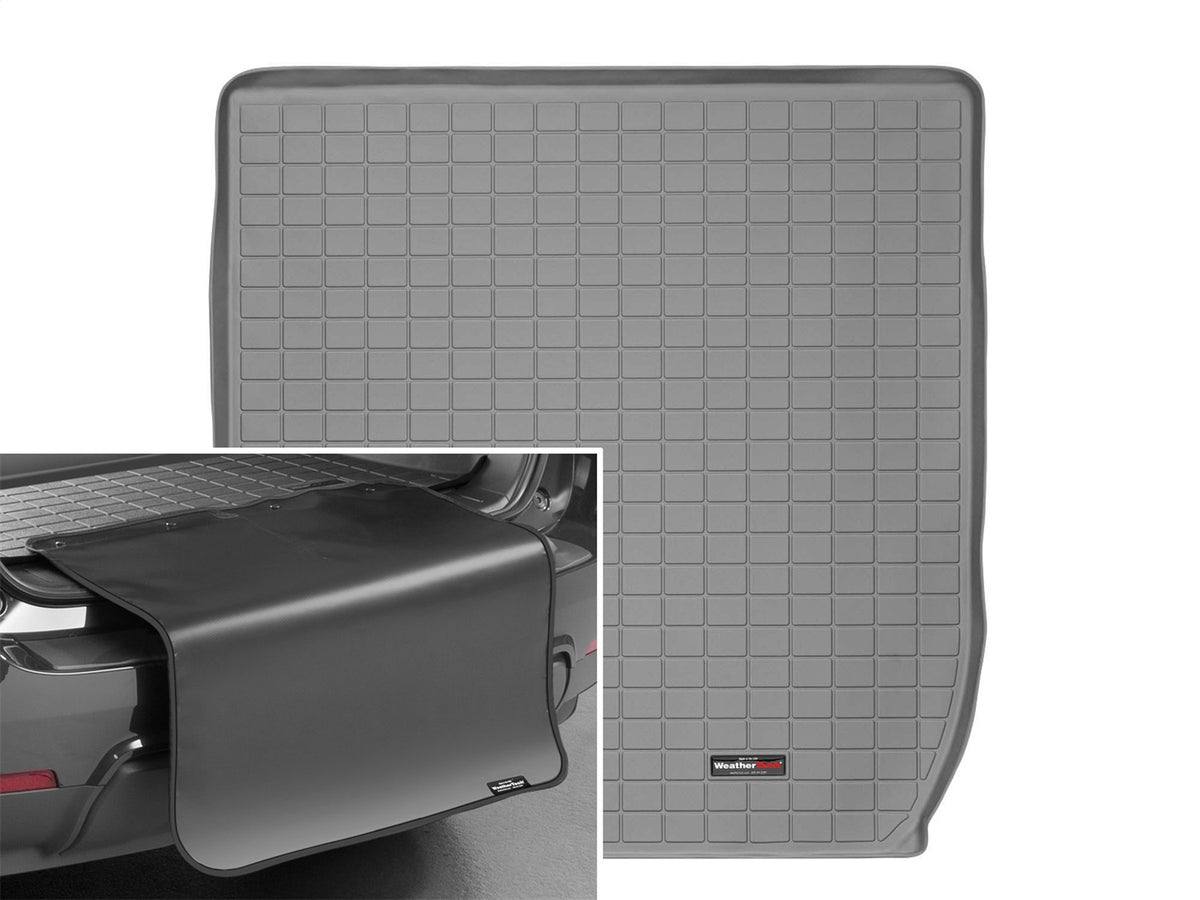 Weathertech - Cargo Liner w/Bumper Protector - Gray Behind 2nd Row Seating 08-17 Enclave / 09-17 Traverse - 42424SK