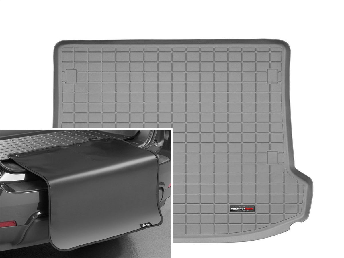 Weathertech - Cargo Liner w/Bumper Protector - Gray Behind 2nd Row Seating 10-16 SRX - 42448SK