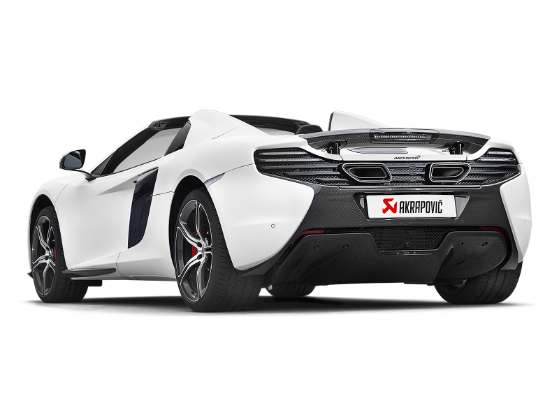Akrapovic 14-17 McLaren 650S/650S Spyder Slip-On Line (Titanium) w/ Carbon Tips - S-MC/TI/2