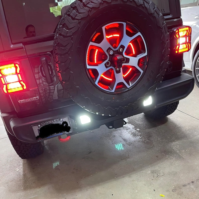 Oracle Rear Bumper LED Reverse Lights for Jeep Wrangler JL - 6000K SEE WARRANTY - 5874-504