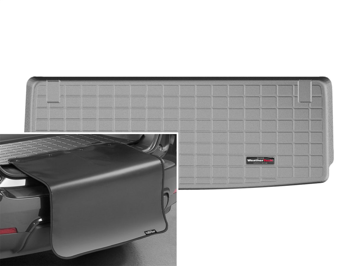 Weathertech - Cargo Liner w/Bumper Protector - Gray Behind 3rd Row Seating 17-24 Armada - 42758SK