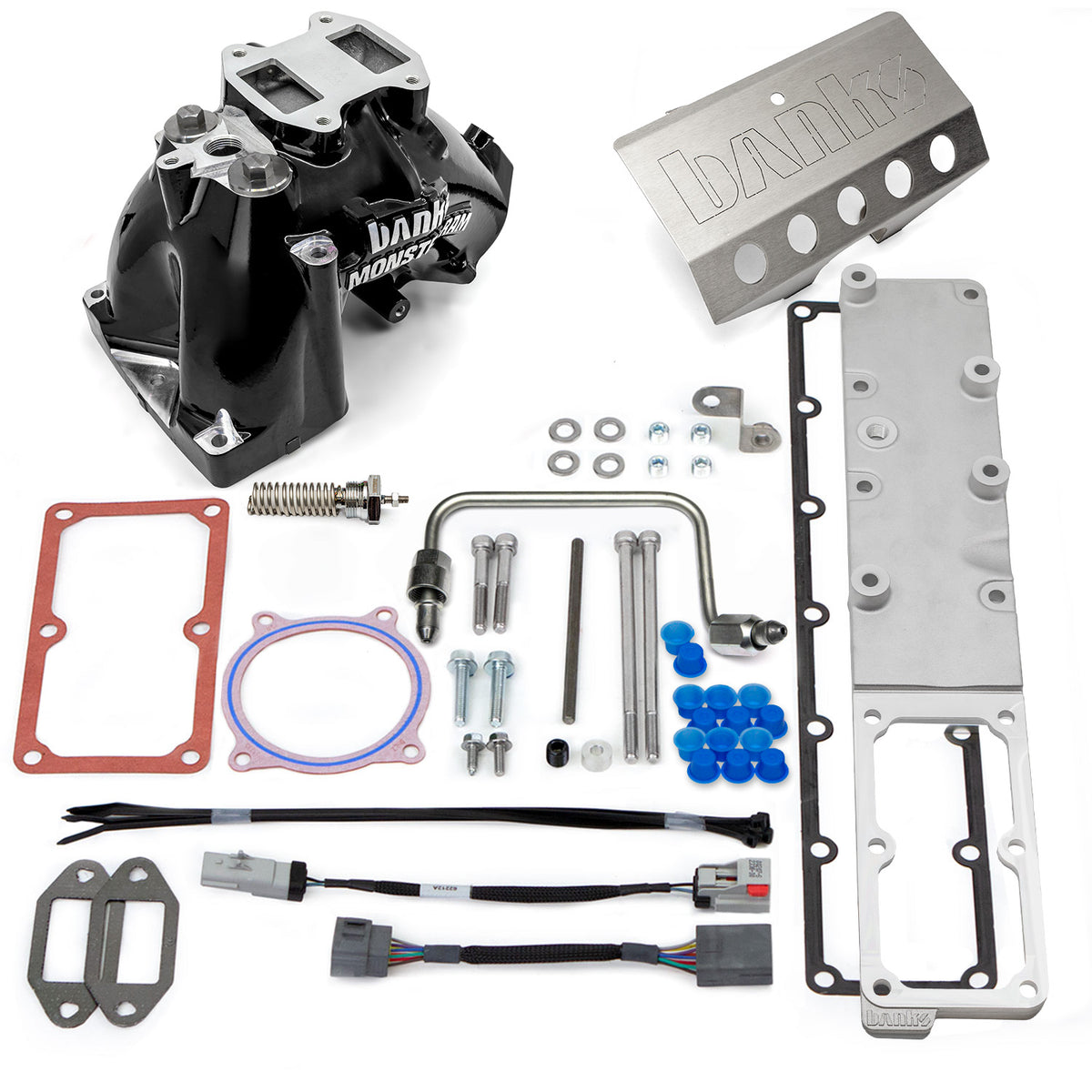 Banks Power 2007.5-2012 Ram 6.7L Monster-Ram Intake System Gen-2 w/Fuel Line - Black w/Heater System - 42797-B