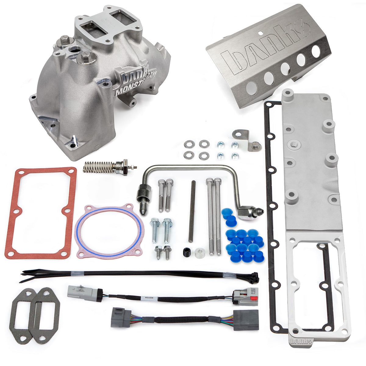 Banks Power 2007.5-2012 Ram 6.7L Monster-Ram Intake System Gen-2 w/Fuel Line-Natural w/Heater System - 42797