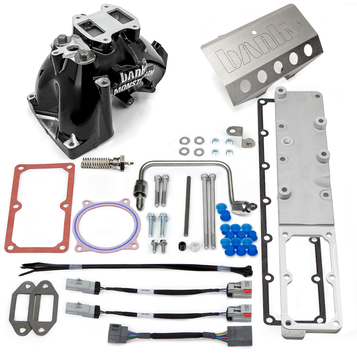 Banks Power 13-18 Ram 6.7L Monster-Ram Intake System Gen-2 w/Fuel Line - Black w/Heater System - 42798-B