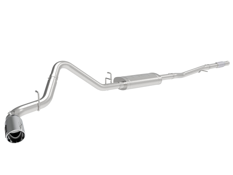 afe Apollo GT Series 2019 GM Silverado/Sierra 1500 4.3L/5.3L 409 SS CB Exhaust System w/Polished Tip - 49-44107-P