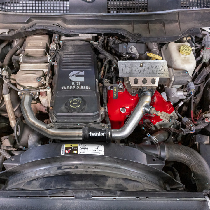 Banks Power 19-24 Ram 3500/4500/5500 6.7L Diesel Monster-Ram Intake System w/Fuel Line - Red - 42805-R