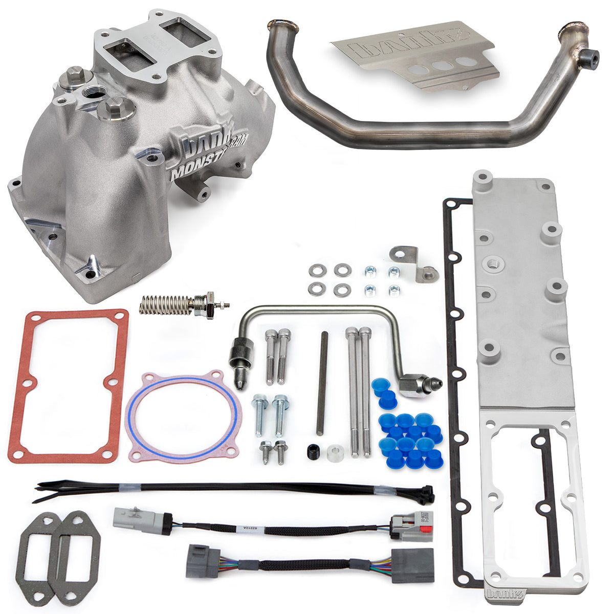 Banks Power 07.5-12 Ram Cab Chassis 6.7L Diesel Monster-Ram Intake System w/Fuel Line - Natural - 42806-N