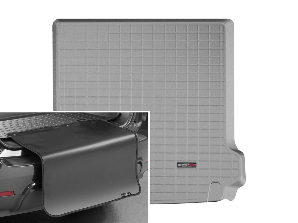 Weathertech - Cargo Liner w/Bumper Protector - Gray Behind 2nd Row Seating 17-24 V90 - 42969SK