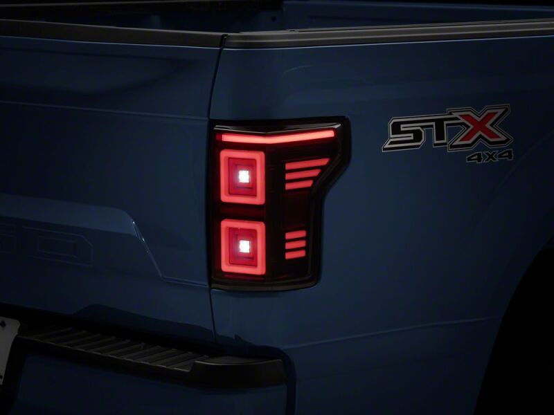 Raxiom 15-20 Ford F-150 Horizon LED Tail Lights- Black Housing- Clear Lens - T577235 - close-up view
