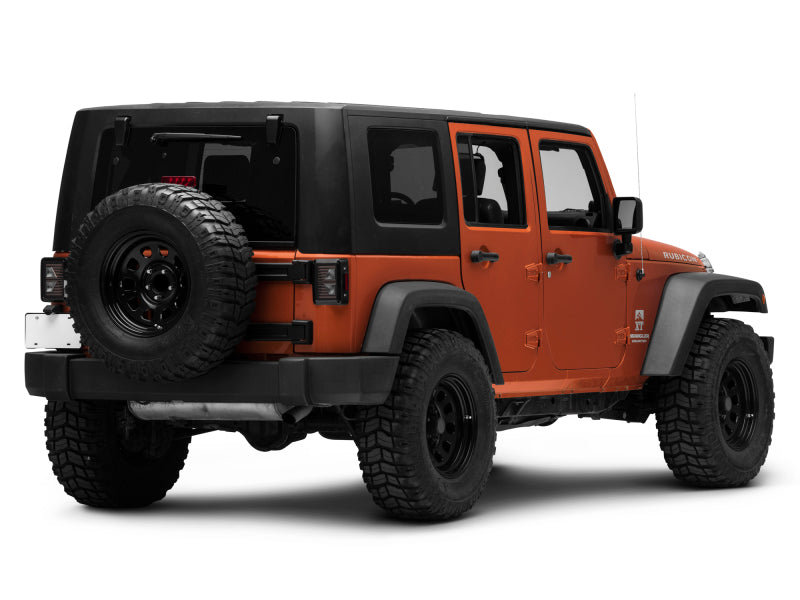 Raxiom 07-18 Jeep Wrangler JK Axial Series Vision LED Tail Lights- Black Housing (Smoked Lens) - J130808