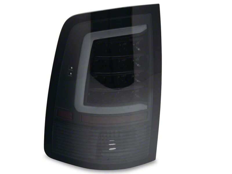 Raxiom 09-18 Dodge RAM 1500 Axial Series LED Tail Lights- Black Housing- Smoked Lens - R113540 - close-up view 3