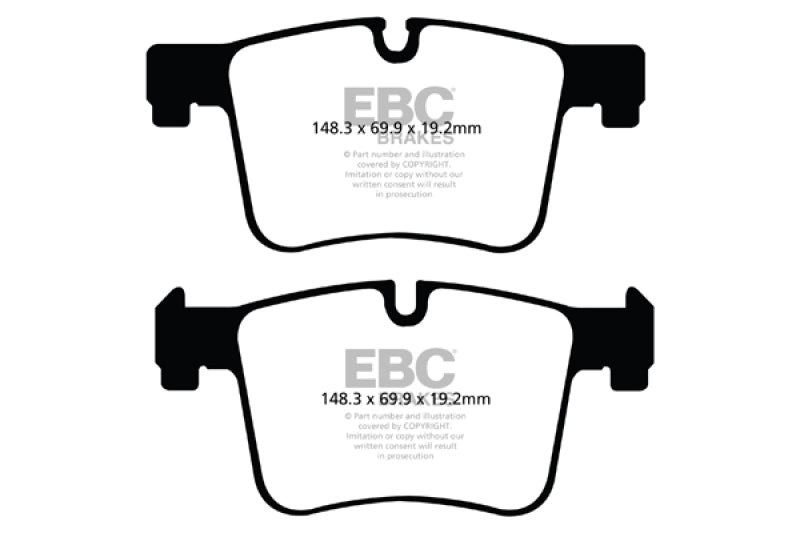 EBC 11+ BMW X3 2.0 Turbo (F25) Greenstuff Front Brake Pads - DP62105