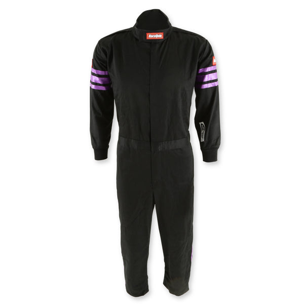 RaceQuip Purple Trim SFI-1 JR. Suit - KMedium