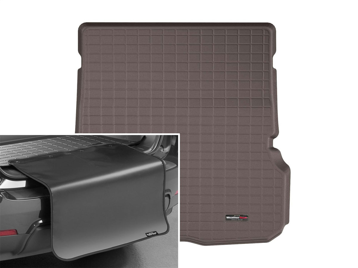 Weathertech - Cargo Liner w/Bumper Protector - Cocoa Behind 2nd Row Seating 20-26 Benz GLS / 21-26 Benz GLS63 AMG - 4313