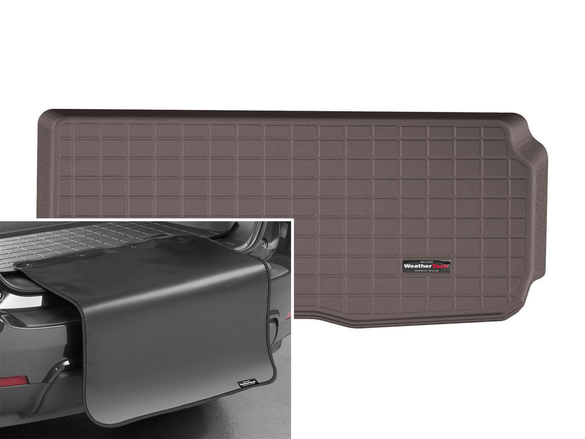 Weathertech - Cargo Liner w/Bumper Protector - Cocoa Behind 3rd Row Seating 20-26 Benz GLS / 21-26 Benz GLS63 AMG - 4313