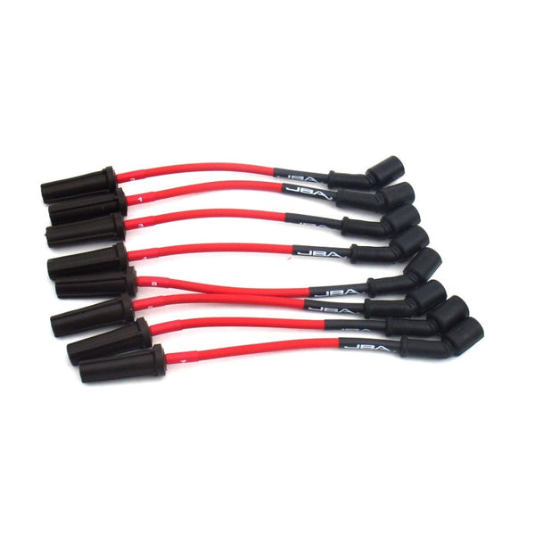 JBA 99-06 GM Truck 4.8L/5.3L/6.0L Ignition Wires - Red - W0855 for 1999-2006 Chevrolet Silverado 1500 - front view