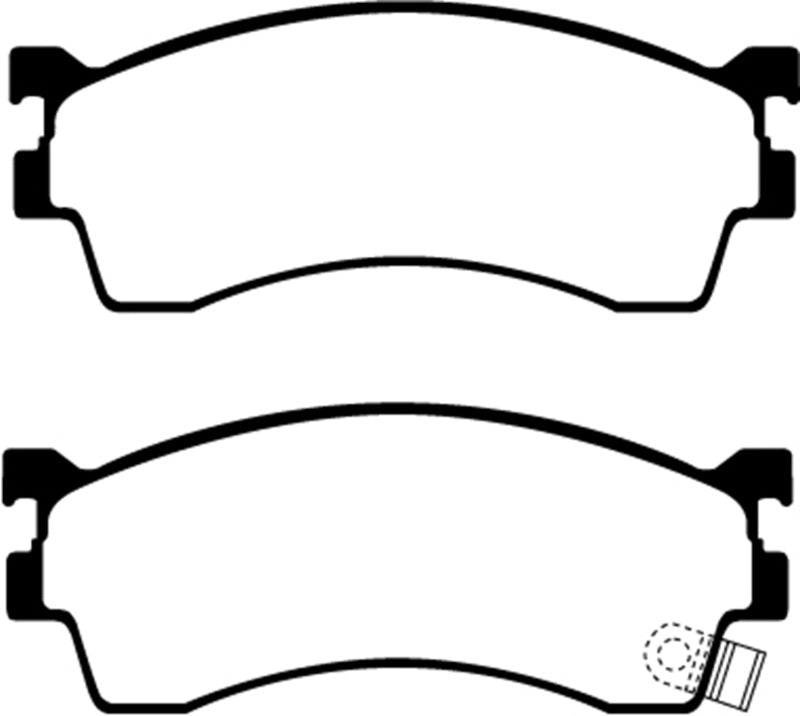 EBC 01-04 Mazda Protege 2.0 (Rear Drums) Ultimax2 Front Brake Pads - UD893