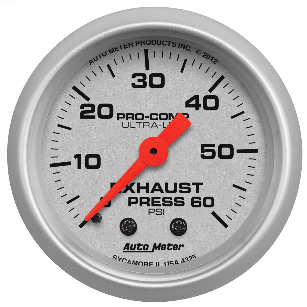 AutoMeter Ultra-Lite 2-1/16in. 100PSI Exhaust Pressure Digital Stepper Motor Gauge - 4325