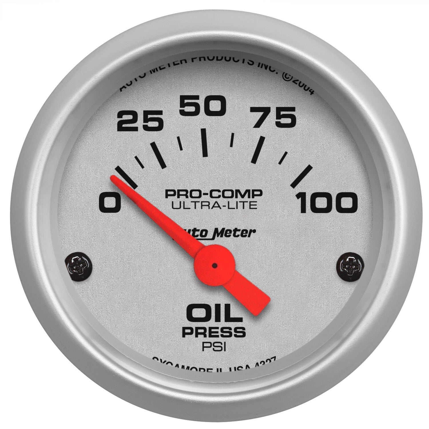 Autometer Ultra-Lite 52mm 0-100 PSI Electronic Oil Pressure Gauge - 4327