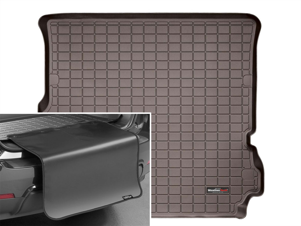 Weathertech - Cargo Liner w/Bumper Protector - Cocoa Behind 2nd Row Seating 05-09 Rover LR3 / 10-16 Rover LR4 - 43288SK
