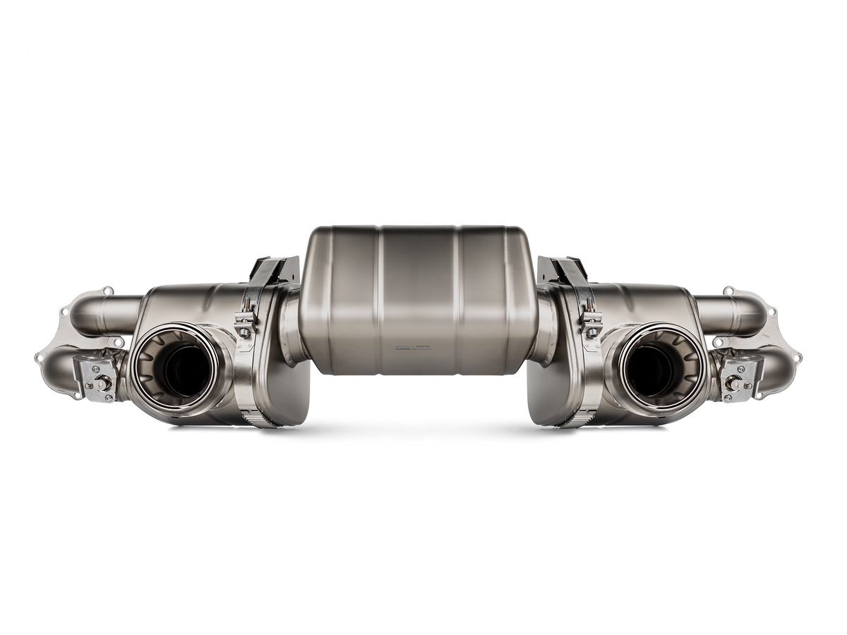 Akrapovic 2020+ Porsche Cayman GT4 (718) Slip-On Line (Option 2) w/Titanium Tips - S-PO/TI/18/1-TP