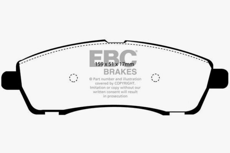 EBC 00-02 Ford Excursion 5.4 2WD Ultimax2 Rear Brake Pads - UD757