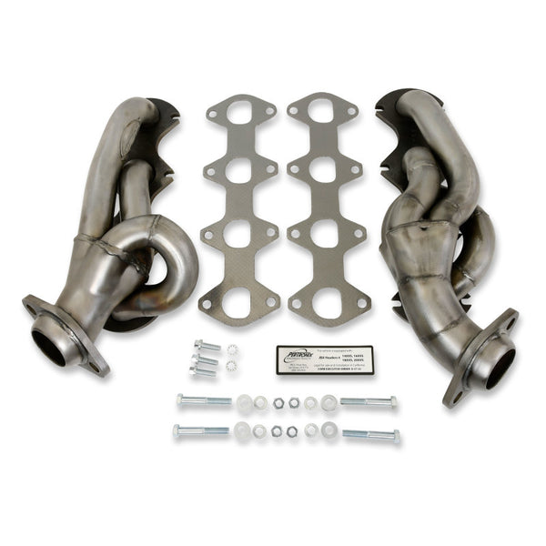 JBA 05-10 Ford F-250/F-350 5.4L 3V 1-5/8in Primary Raw 409SS Cat4Ward Header - 1676S-1 for 2005-2010 Ford F 250 - front view