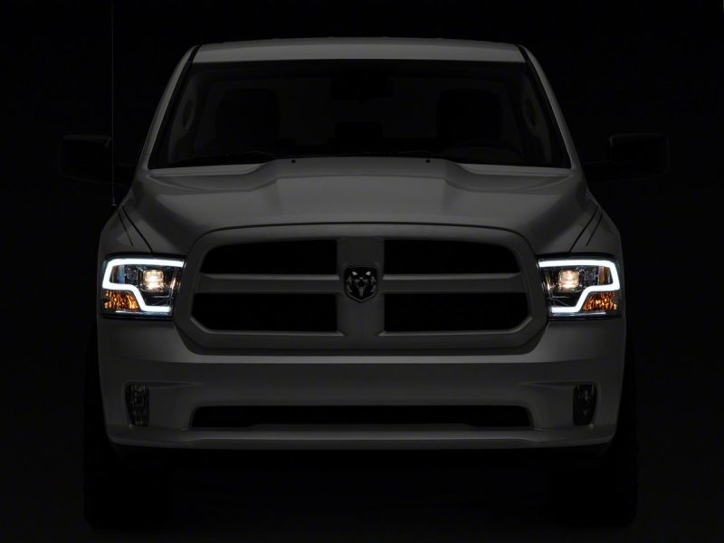 Raxiom 09-18 Dodge RAM 1500 Non-Projector LED Halo Headlights- Chrome Housing (Clear Lens) - R111517