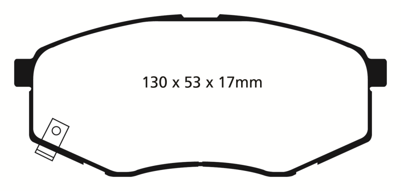 EBC 10-15 Hyundai Tucson 2.0 FWD Yellowstuff Front Brake Pads - DP41866R