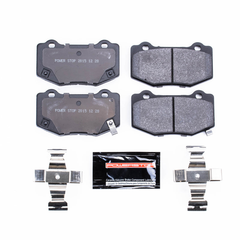 Power Stop 16-19 Cadillac ATS Rear Track Day Brake Pads - PST-1718 for 2016-2023 Chevrolet Camaro - front view